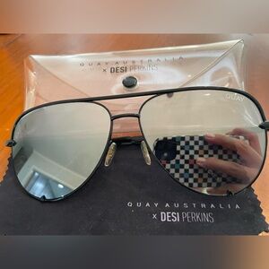 Quay X Desi Perkins mirrored aviators